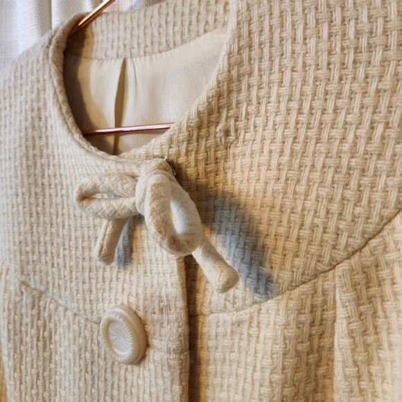 🎀 Vtg 60s Light Academia Coat | Wool Blend | M 🧥 - Picture 4 of 7
